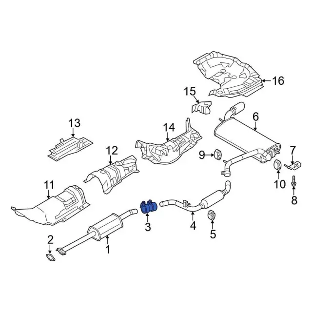 Connector Pipe - Ford (NU2Z-5K256-A)
