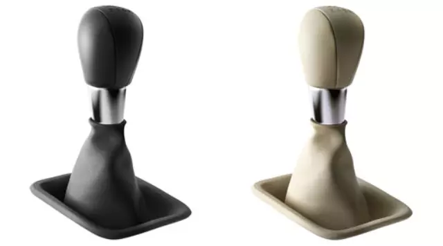 31259408 - : Gear Shift Knob - Leather Manual - Soft Beige for Volvo: S60, S80, V60, XC60, XC70 Image