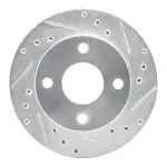 63154007R - : DFC Brake Rotor - Drilled and Slotted - Silver for DYNAMIC FRICTION Image