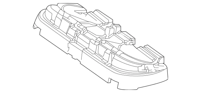 1676844300 - Rear Seat Bench: Bracing for Mercedes-Benz: GLE350, GLE450, GLE450e, GLE53 AMG, GLE580, GLE63 AMG S Image image