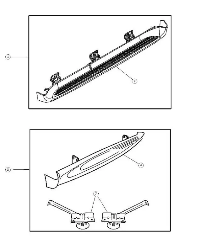 82205198 - : Full Running Board Kit for Mopar Image