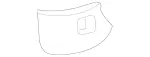 1649980001 - Cowl, Front Panel: Feed-Through Grommet for Mercedes-Benz: GL320, GL550, ML450 Image