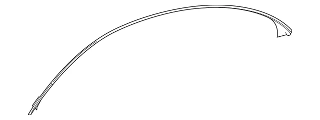 1186730500 - Covering and Lining: Seal, Roof Frame for Mercedes-Benz: CLA250, CLA35 AMG, CLA45 AMG, CLA45 AMG S Image image