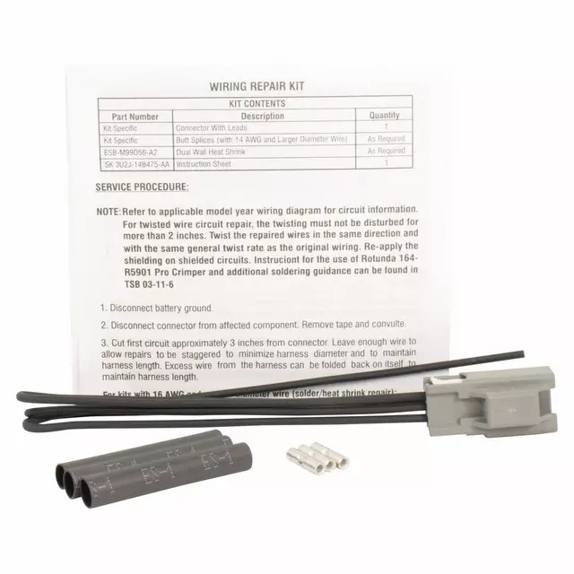 9U2Z14S411AEA - : Wire Assembly for Ford Image