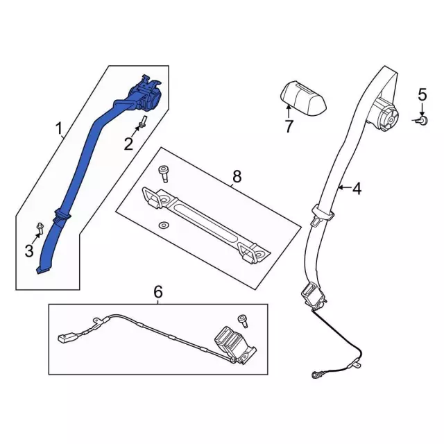 LJ8Z58611B69AD - Electrical: Outer Belt Assembly for Ford: Mustang Mach-E Image