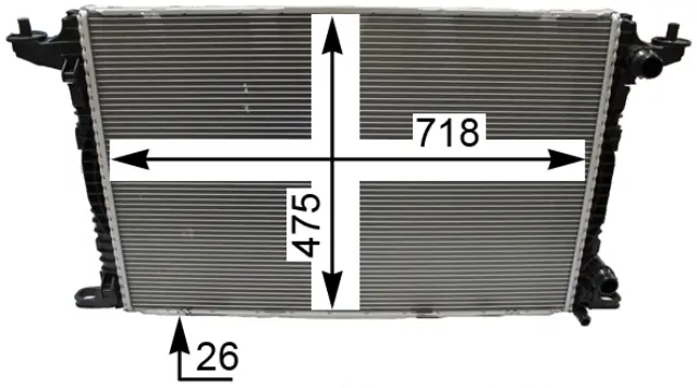 CR2179000P - : Radiator for Behr Image