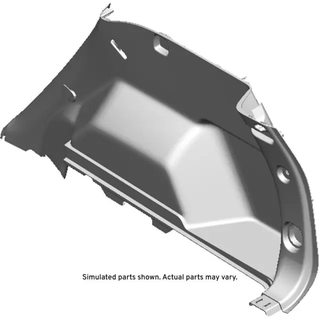 84510082 - : Black Passenger Side Quarter Lower Rear Trim Panel for Chevrolet: Equinox | GMC: Terrain Image