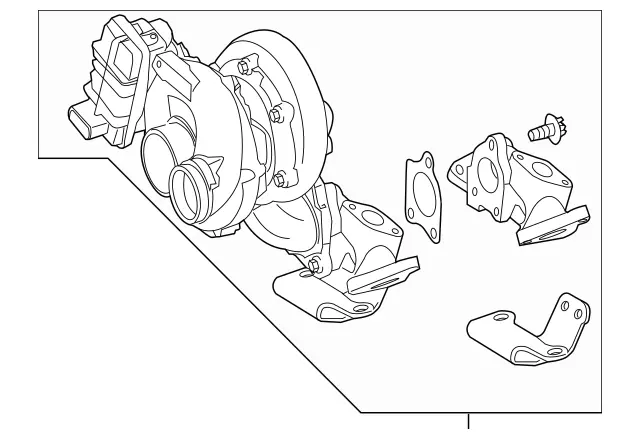 642090148687 - : Remanufactured Exhaust Gas Turbocharger for Mercedes-Benz Image