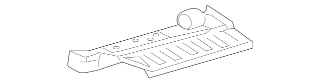 2136105502 - Substructure: Rear-End Floor for Mercedes-Benz: AMG GT 43, AMG GT 53, AMG GT 63, AMG GT 63 S, AMG GT 63 S E Performance, CLS450, CLS53 AMG, E300, E350, E43 AMG, E53 AMG, E63 AMG S Image image
