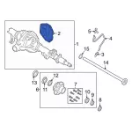 LC3Z4033C - Universals &amp; Rear Axle: Axle Cover for Ford: F-250 Super Duty, F-350 Super Duty, F-450 Super Duty, F-550 Super Duty Image