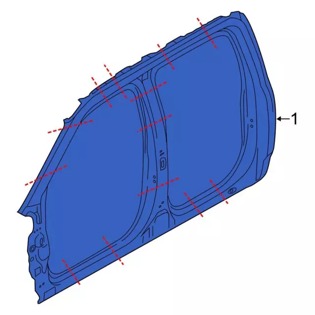 ML3Z16211A10B - Body: Aperture Panel for Ford: F-150, F-150 Lightning Image