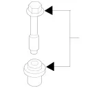 94015064 - : Parts Kit, Pilot Bushing for Mercedes-Benz: E350, GL320, GL350, GLS350d, ML320, ML350, R320, R350, S350 Image