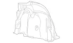2316901230 - Attachment Parts: Wheel Arch Cover for Mercedes-Benz: SL400, SL450, SL550, SL63 AMG, SL65 AMG Image