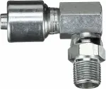 G251060808 - : Male Pipe Swivel - 90 Block (NPTF - Without 30 Cone Seat) (MegaCrimp) for Gates Image