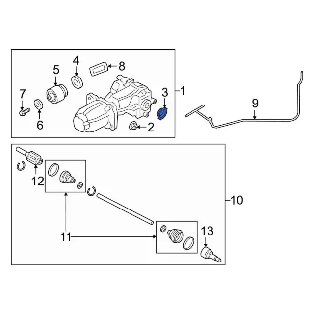 CV6Z4B416D - Suspension: Axle Seal for Ford Image