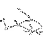EV4Z15K868D - Body: Wire Harness for Ford Image