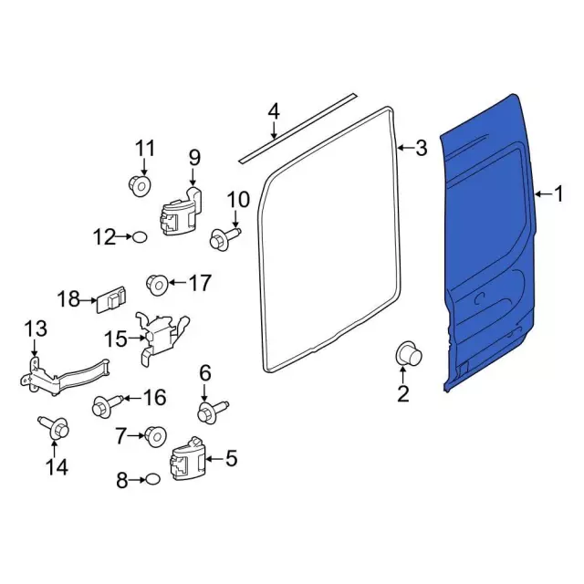 Door Shell - Ford (SK4Z-6140010-A)