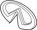 628904HB0A - Body: Emblem for INFINITI: Q50, QX50 Image