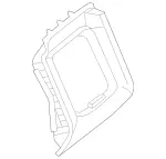 21268055087K43 - Steering: Lower Column Cover for Mercedes-Benz Image