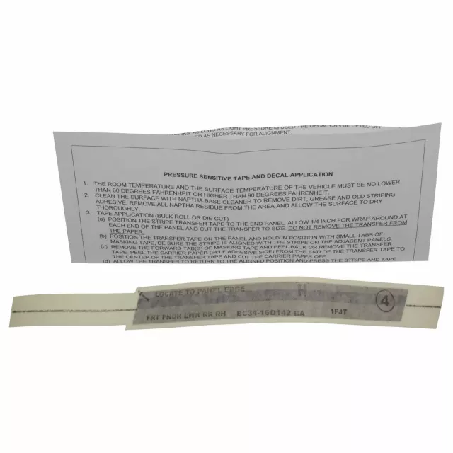 BC3Z6120000BC - Body: Stripe Tape for Ford: F-250 Super Duty, F-350 Super Duty, F-450 Super Duty Image