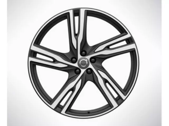 22-Inch 5-Double Spoke Matte Black Diamond Cut - Volvo (31406715)