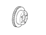 YW7Z1V125BB - Brakes: Rotor for Ford: Country Squire, Crown Victoria | Lincoln: Town Car | Mercury: Colony Park, Grand Marquis Image