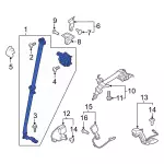 JL1Z16611B68FA - Electrical: Outer Belt Assembly for Ford: Expedition | Lincoln: Navigator Image