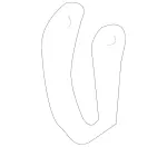 2304600058 - Steering: Bracket for Mercedes-Benz: SL500, SL55 AMG, SL550, SL600, SL63 AMG, SL65 AMG Image