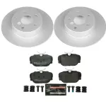 ESK6152 - : Genuine Geomet Coated Rotors, ECE-R90 Brake Pads + Hardware Kit for PowerStop Image