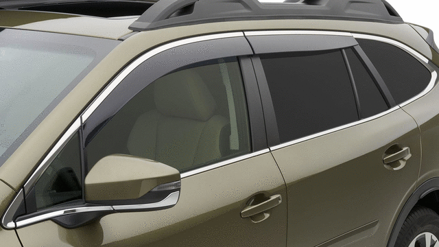 F001SAN000 - Exterior: Side Window Deflectors - Chrome for Subaru Image