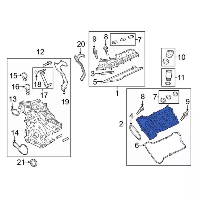 Engine Valve Cover - Ford (JT4Z-6582-E)