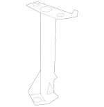 2125200041 - Chassis Sheet Metal Parts/Air Intake: Holder for Mercedes-Benz: C63 AMG, E63 AMG Image