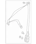 24286009859C94 - Electrical: Retractor Assembly for Mercedes-Benz Image