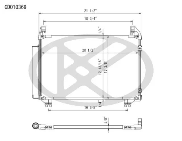 CD010369 - : Koyorad A/C Condenser for Koyo Image