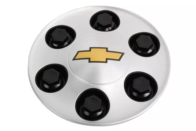 9595469 - : Hub Cap with Bowtie Logo for Chevrolet: Avalanche, Express 1500, Express 2500, Express 3500, Silverado 1500, Suburban 1500, Suburban 2500, Tahoe Image