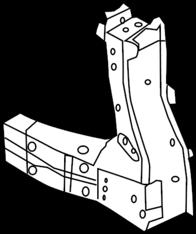 625211LA1A - Body: Outer Support for INFINITI: QX56, QX80 Image