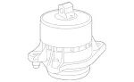 2222405800 - : Motor Mount for Mercedes-Benz Image