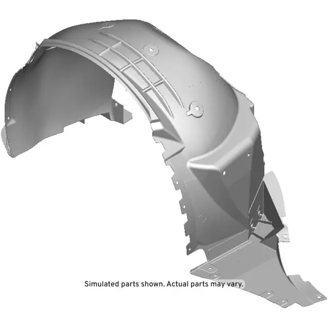 23327373 - : Driver Side Front Wheelhouse Liner with Nuts and Bolts for GM Image