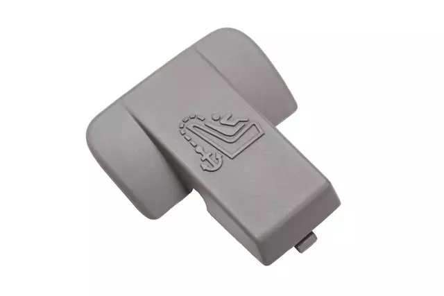 25956751 - Body: Dark Titanium Driver Side Child Seat Anchor Plate Trim Cap for GM Image