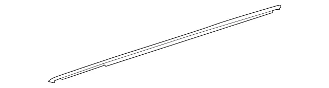 1677303913 - Rear Doors: Sealing Rail for Mercedes-Benz: GLS450, GLS580, GLS63 AMG, Maybach GLS600 Image image