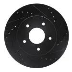 63347011R - : DFC Brake Rotor - Drilled and Slotted - Black for DYNAMIC FRICTION Image