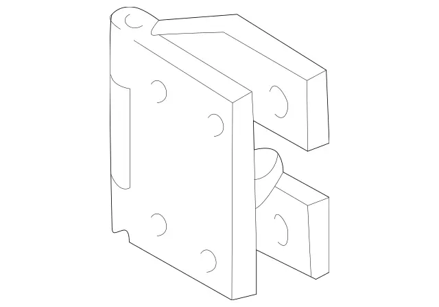 4637200037 - Body: Lower Hinge for Mercedes-Benz Image