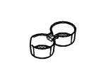 8A8Z7413562AC - : 2009-2019 Ford - Cup Holder Insert for Ford: Explorer, Flex, Police Interceptor Utility Image