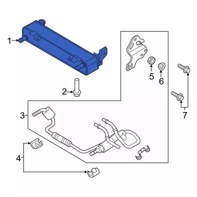 L1MZ7869G - : Trans Cooler for Ford: Explorer | Lincoln: Aviator Image