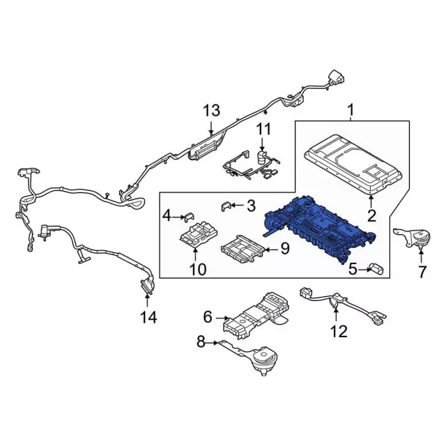ML3Z10B690D - : Battery for Ford: F-150, Police Interceptor Utility Image