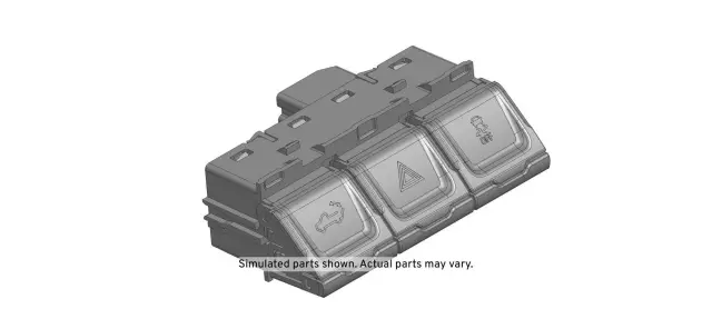 86827741 - : 2019-2023 GM - Jet Black Vehicle Stability Control System Switch for GM Image