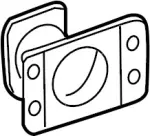 852101CA0A - Body: Bumper Bracket for Infiniti Image