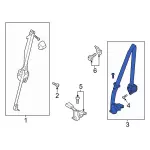 KB3Z26611B64AC - : Center Belt Assembly for Ford: Ranger Image