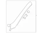 23169001879792 - : Pillar Molding for Mercedes-Benz Image