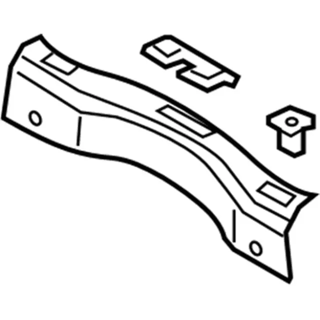 DS7Z5411318AB - : Rear Sill Plate for Ford: Fusion, Police Responder Hybrid, SSV Plug-In Hybrid Image